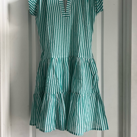 Oliphant Roll Sleeve Striped Dress - Picture 3 of 11